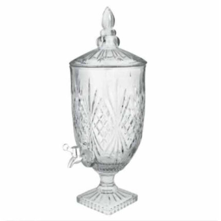 ΔΟΧΕΙΟ ΓΥΑΛΙΝΟ ΚΟΛΩΝΑΤΟ ΜΕ ΒΡΥΣΑΚΙ ΛΟΥΛΟΥΔΙ 5lt