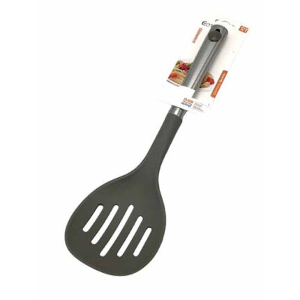 ΣΠΑΤΟΥΛΑ ΚΥΡΤΗ ΜΕ ΤΡΥΠΕΣ ΓΚΡΙ ΑΝΤΙΚΟΛΛΗΤΙΚΗ 35cm