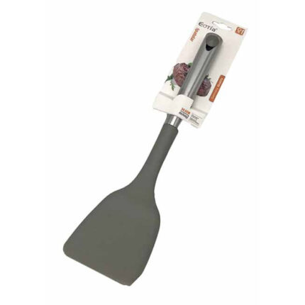 ΣΠΑΤΟΥΛΑ ΣΕΡΒΙΡΙΣΜΑΤΟΣ ΙΣΙΑ ΑΝΤΙΚΟΛΛΗΤΙΚΗ ΓΚΡΙ 34,5cm ΜΕ ΜΕΤΑΛΛΙ